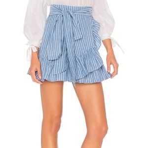 Tularosa “Maida” tie waist wrap skirt